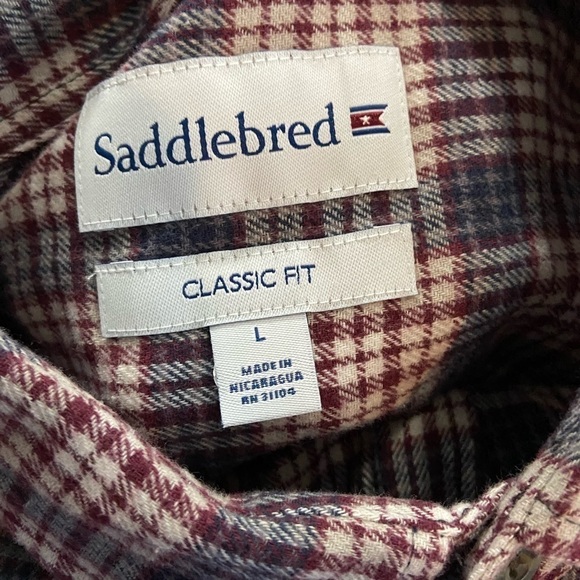 Saddlebred Plaid Soft Flannel Shirt - Picture 8 of 9